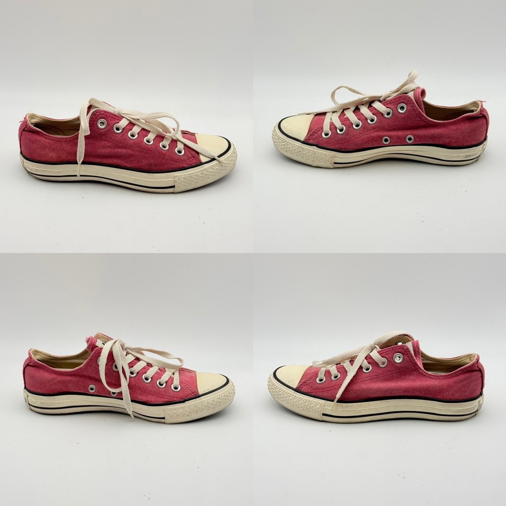 Converse Chuck Taylor All Star Low Top Sneakers Womens 7 Pink Canvas - Picture 3 of 9